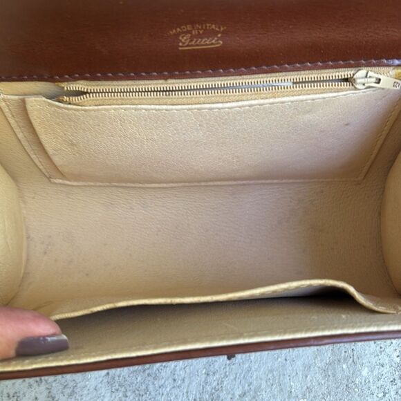 Vintage Gucci canvas/leather monogram bag - Picture 10 of 11